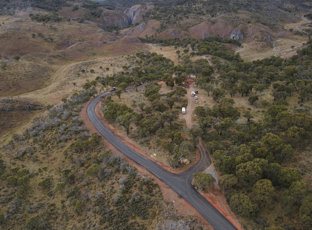blue waterholes top view